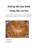 Hướng dẫn làm bánh trung thu con heo