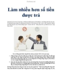 Làm nhiều hơn số tiền được trả