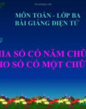 Bài giảng Chia số có 5 chữ số cho số có 1 chữ số - Toán 3 - GV.Ng.P.Hùng