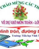 Bài giảng Toán 5 chương 3 bài 5: Hình tròn và đường tròn