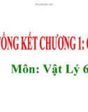 Bài giảng Vật lý 6 bài 17: Tổng kết chương I Cơ học