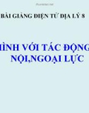 Bài giảng Địa lý 8 bài 19: Địa hình với tác động của nội, ngoại lực