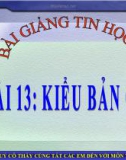 Bài giảng Tin học 11 bài 13: Kiểu bản ghi