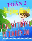 Bài giảng Các số tròn chục từ 110 đến 200 - Toán 2 - GV.Lê Văn Hải