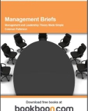 Management Briefs Management and Leadership Theory Made Simple