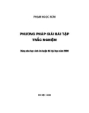 Phương pháp giải bài tập trắc nghiệm - Môn hóa