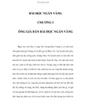 BÀI HỌC NGÀN VÀNG - CHƯƠNG I