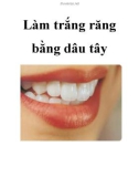 Làm trắng răng bằng dâu tây