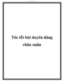 Tóc tết búi duyên dáng chào xuân