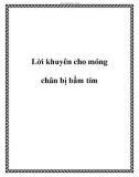 Lời khuyên cho móng chân bị bầm tím