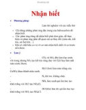 Nhận biết