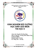 Sáng kiến kinh nghiệm: Kinh nghiệm bồi dưỡng học sinh giỏi môn Tin học 9