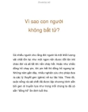 Vì sao con người không bất tử?