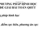 Phương pháp hình học để giải bài toán quy hoạch tuyến tính 2016