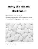 Hướng dẫn cách làm Marshmallow