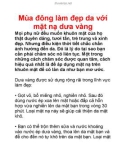 Mùa đông làm đẹp da với mặt nạ dưa vàng