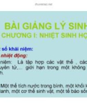 Bài giảng lý sinh