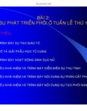 Bài 2: Sự phát triển phôi ở tuần lễ thứ 1