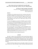 Chất lượng nước và các nguồn gây ảnh hưởng đến chất lượng nước Bàu Thủy Ứ, huyện Vĩnh Linh, tỉnh Quảng Trị