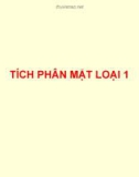 Bài giảng Tích phân mặt loại 1