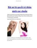 Bật mí bí quyết trị thâm nách cực chuẩn