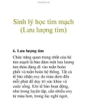 Sinh lý học tim mạch (Lưu lượng tim)