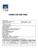 Thông tin ứng viên Nguyễn Văn Tám