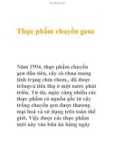 Thực phẩm chuyển gene