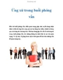 Ứng xử trong buổi phỏng vấn