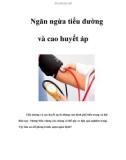 Ngăn ngừa tiểu đường và cao huyết áp