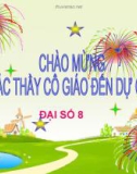 Bài giảng Đại số 8: Phép cộng các phân thức đại số