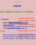 Giáo án điện tử môn Toán lớp 3 - Bài: Phép cộng trong phạm vi 100000