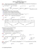 6 Đề kiểm tra 1 tiết chương 1 môn Giải tích lớp 12 năm 2017