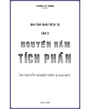 Bài tập giải tích 12 - Nguyên hàm, tích phân