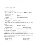 Tài liệu trắc nghiệm hóa học Vấn đề8: axit este