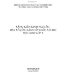 Sáng kiến kinh nghiệm THCS: Rèn kỹ năng làm văn miêu tả cho học sinh lớp 6