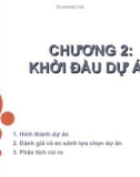 Bài giảng Quản lý dự án: Chương 2 - Nguyễn Thị Trang