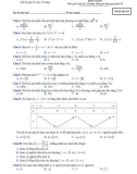 Đề thi thử THPT QG môn Toán năm 2018-2019 lần 1 - Sở GD&ĐT Ninh Bình - Mã đề 015