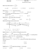 Đề thi minh họa kỳ thi THPT Quốc gia năm 2017 môn Toán - Đề số 015