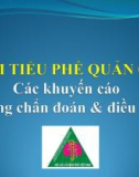 Bài giảng Viêm tiểu phế quản cấp các khuyến cáo trong chuẩn đoán và điều trị