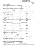Đề thi học kì 1 môn Toán 11 năm 2017-2018 có đáp án - Trường THPT Đông Hiếu - Mã đề 005