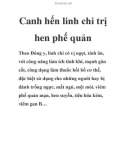 Canh hến linh chi trị hen phế quản