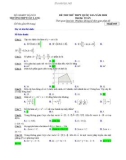 Đề thi thử THPT Quốc gia môn Toán năm 2018 - THPT Tân Lang, Hà Nội - Mã đề 005