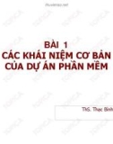 Bài giảng Bài 1: Các khái niệm cơ bản của dự án phần mềm - ThS. Thạc Bình Cường