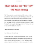 Phân tích bài thơ Tự Tình - Hồ Xuân Hương_2