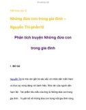 Kiến thức lớp 12 Những đứa con trong gia đình – Nguyễn Thi-phần10