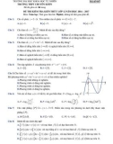 Đề thi Kiểm tra kiến thức lớp 12 năm học 2016-2017 môn Toán - Trường THPT chuyên Khoa học tự nhiên (Mã đề 047)