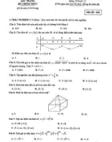 Đề kiểm tra học kì 1 môn Toán lớp 12 năm học 2020-2021 – Sở Giáo dục và Đào tạo Sóc Trăng (Mã đề 128)