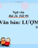 Bài giảng về tác phẩm Lượm - Ngữ văn lớp 6 - Tác giả Tố Hữu