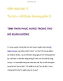 Kiến thức lớp 11 Tự tình – Hồ Xuân Hương-phần 5